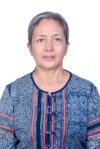 A profile image of a lady in batik