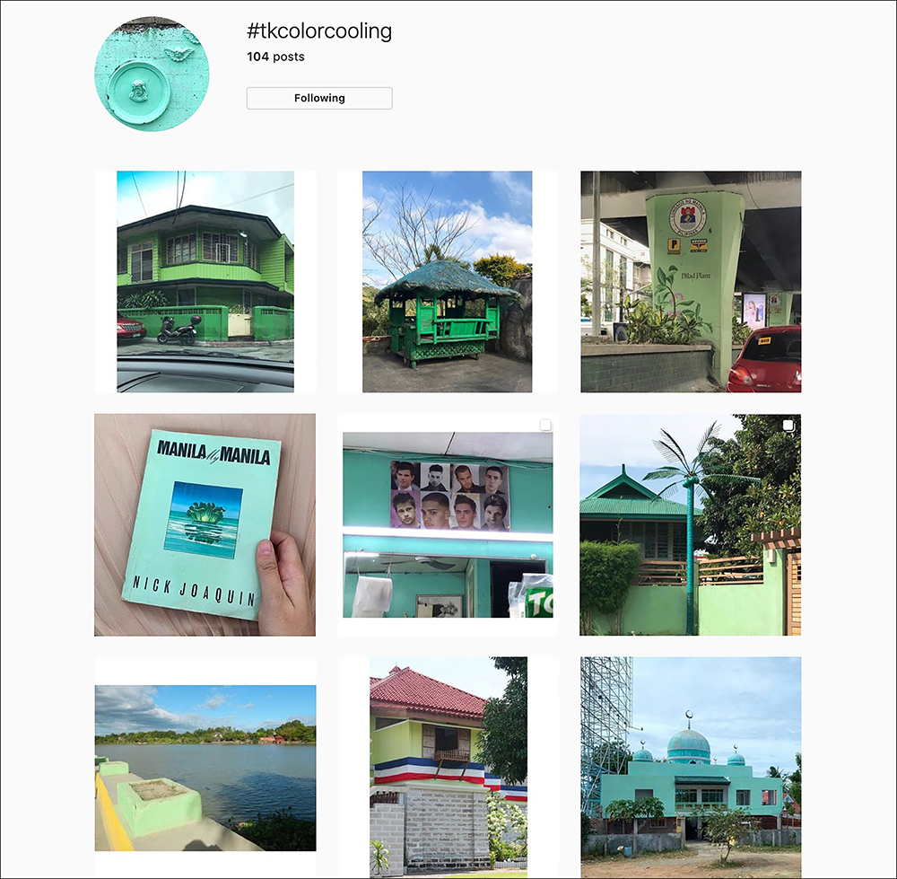 [Color-cooling] Documented instances of cool colors, especially green, on architectural and other related surfaces in the Philippines.